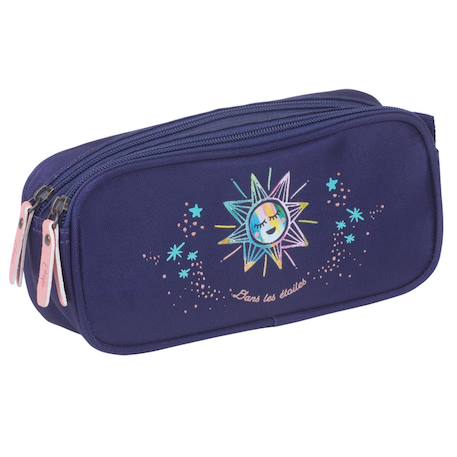 Fille-Trousse rectangulaire 22 cm ettavee à double compartiment