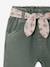 Pantalon paperbag bébé fille VERT MOYEN UNI 3 - vertbaudet enfant 