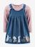 Ensemble fille : robe en jean et t-shirt Happy Girls bleu jean 1 - vertbaudet enfant 