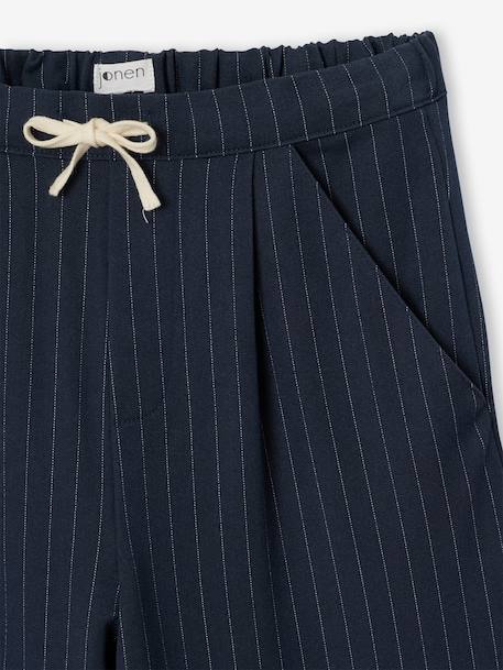 Pantalon tailoring fille gris chiné+marine 7 - vertbaudet enfant 