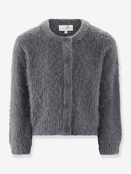 Cardigan fille Happy Girls bordeaux+écru+gris+rose nude 5 - vertbaudet enfant 