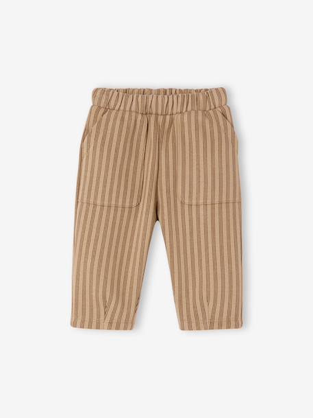 Pantalon large bébé garçon beige 1 - vertbaudet enfant 