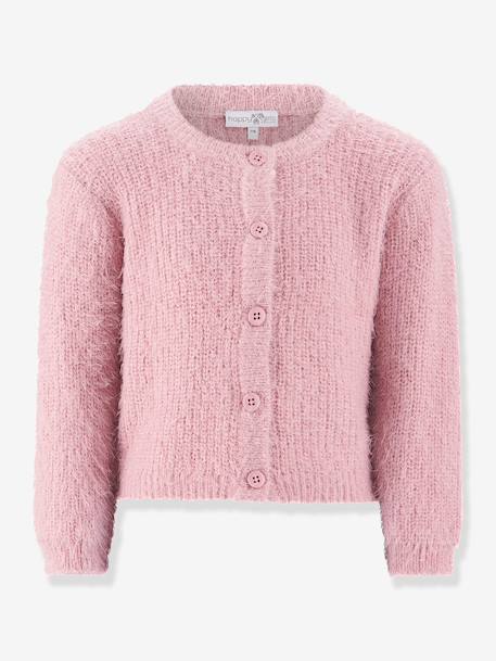 Cardigan fille Happy Girls bordeaux+écru+gris+rose nude 7 - vertbaudet enfant 