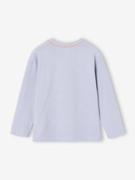 T-shirt manches longues garçon bleu clair 2 - vertbaudet enfant 