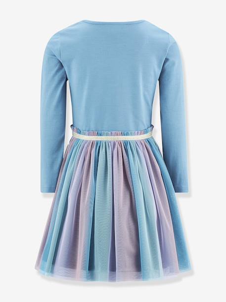 Robe avec cœur arc-en-ciel fille Happy Girls bleu ciel 2 - vertbaudet enfant 