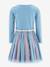 Robe avec cœur arc-en-ciel fille Happy Girls bleu ciel 2 - vertbaudet enfant 