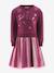 Robe avec jupe plissée fille Happy Girls bordeaux 1 - vertbaudet enfant 
