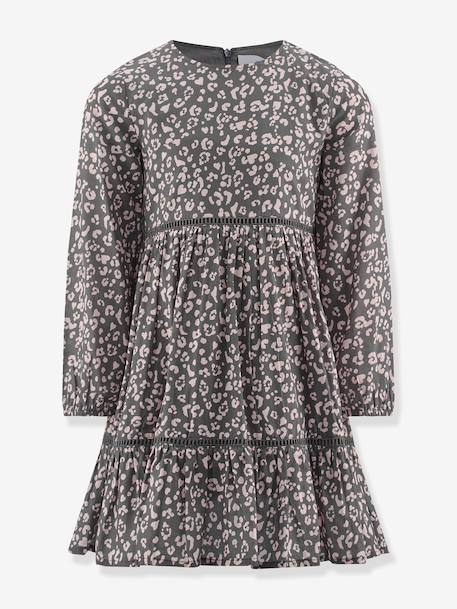 Fille-Robe-Robe à volants étagés avec imprimé léopard fille Happy Girls