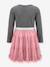 Robe avec jupe en tulle Dance fille Happy Girls vieux rose 2 - vertbaudet enfant 