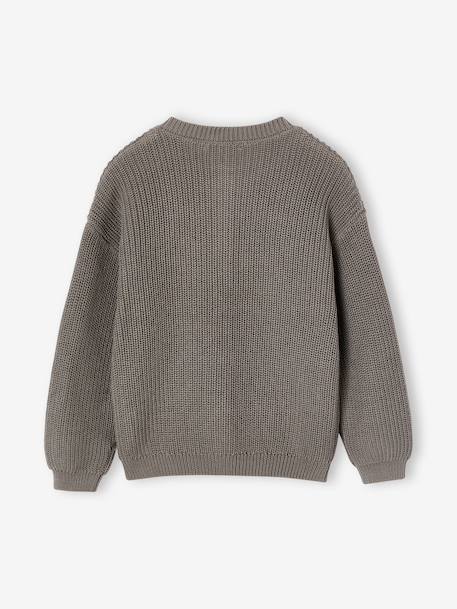 Gilet fille fantaisie en côte perlée bleu grisé+blush+écru+olive+vanille 11 - vertbaudet enfant 