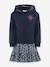 Robe à capuche fille Happy Girls marine 1 - vertbaudet enfant 