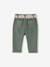 Pantalon paperbag bébé fille VERT MOYEN UNI 2 - vertbaudet enfant 