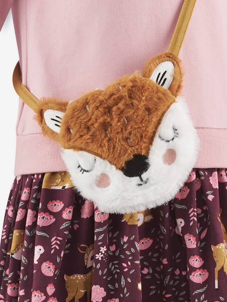 Robe avec sac biche fille Happy Girls rose nude 3 - vertbaudet enfant 