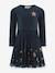 Robe avec étoiles à sequins fille Happy Girls bordeaux+marine 3 - vertbaudet enfant 