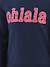 Robe avec inscription Ohlala fille Happy Girls marine 3 - vertbaudet enfant 