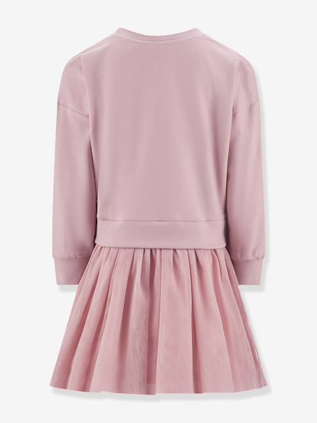 Robe 2 en 1 avec fleurs en relief fille Happy Girls rose nude 2 - vertbaudet enfant 