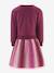 Robe avec jupe plissée fille Happy Girls bordeaux 2 - vertbaudet enfant 