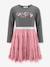 Robe avec jupe en tulle Dance fille Happy Girls vieux rose 1 - vertbaudet enfant 