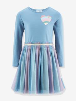 -Robe avec cœur arc-en-ciel fille Happy Girls