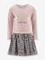 Robe avec imprimé chiens fille Happy Girls rose nude 1 - vertbaudet enfant 