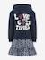 Robe à capuche fille Happy Girls marine 2 - vertbaudet enfant 