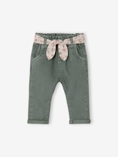 -Pantalon paperbag bébé fille