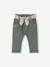 Pantalon paperbag bébé fille VERT MOYEN UNI 1 - vertbaudet enfant 