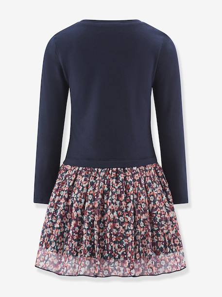 Robe avec fleurs fille Happy Girls marine 2 - vertbaudet enfant 