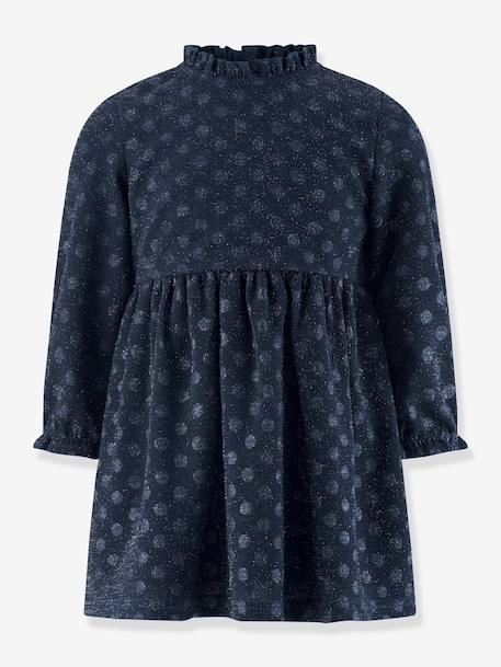 Robe avec pois et paillettes fille Happy Girls marine 1 - vertbaudet enfant 