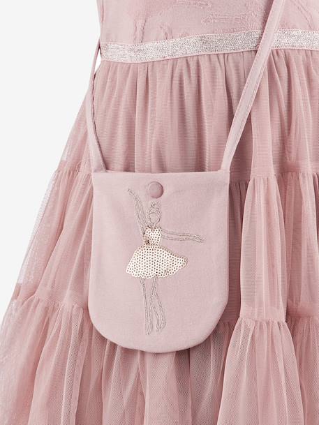 Robe en tulle avec sac fille Happy Girls rose nude 3 - vertbaudet enfant 