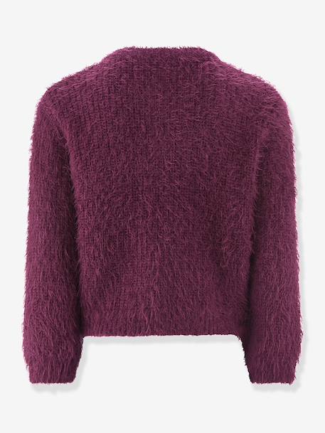 Cardigan fille Happy Girls bordeaux+écru+gris+rose nude 2 - vertbaudet enfant 