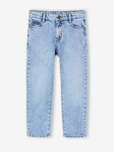 Jean droit garçon morphologie medium denim brut+stone 9 - vertbaudet enfant 