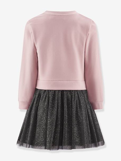 Robe avec renne à sequins fille Happy Girls rose nude 2 - vertbaudet enfant 