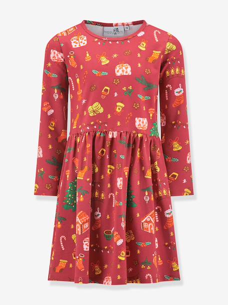 Robe avec motif Xmas fille Happy Girls rouge 1 - vertbaudet enfant 