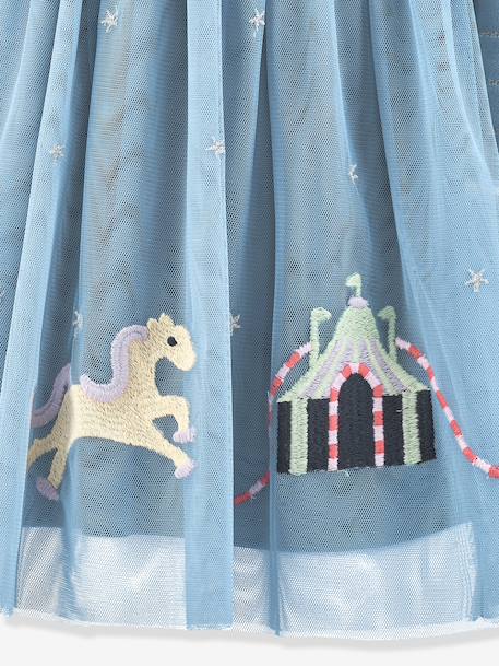 Robe en tulle avec broderie cirque fille Happy Girls bleu ciel 3 - vertbaudet enfant 