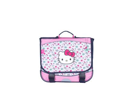 Fille-Hello kitty - cartable scolaire 38 cm lovely - rose - 2 compartiments- primaire