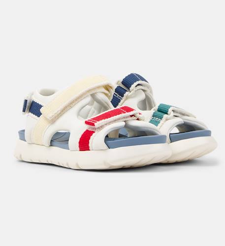 Sandales garçon ORUGA TWINS Blanc naturel+Bleu foncé 2 - vertbaudet enfant 