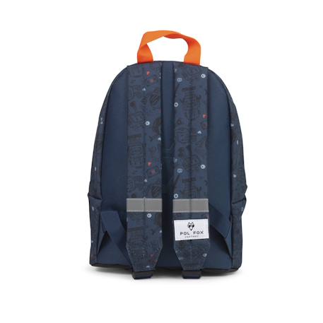 Sac à dos mini garçon pol fox robot - maternelle - bleu marine avec motif robot Bleu 3 - vertbaudet enfant 