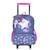 Bella sara- sac à dos - roulettes enfant - fille - bleu/violet - 2 compartiments Violet 1 - vertbaudet enfant 