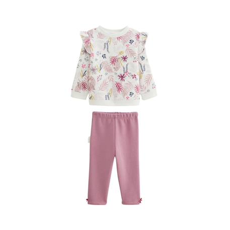 Ensemble bébé sweat et legging en molleton louisa Rose 2 - vertbaudet enfant 