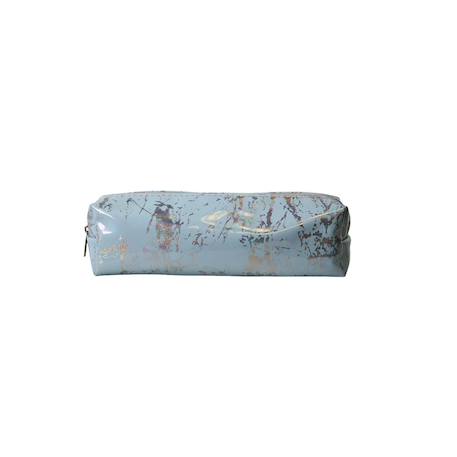 Trousse scolaire rectangulaire brillante - bleu - fille - 1 compartiment Bleu 1 - vertbaudet enfant 