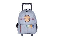 -Harry potter - sac à dos - roulettes university - gris - 2 compartiments
