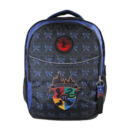 Harry potter - sac à dos scolaire enfant - bleu/noir - 2 compartiments Bleu 1 - vertbaudet enfant 