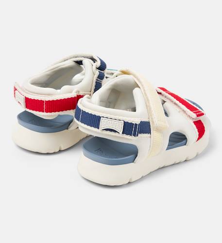 Sandales garçon ORUGA TWINS Blanc naturel+Bleu foncé 4 - vertbaudet enfant 