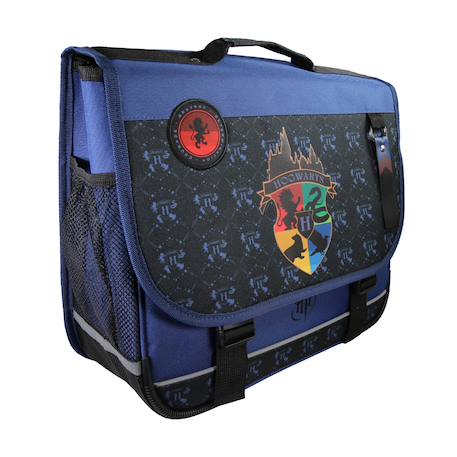 Harry potter - cartable scolaire 38 cm hogwarts - bleu/noir - 2 compartiments Bleu 2 - vertbaudet enfant 