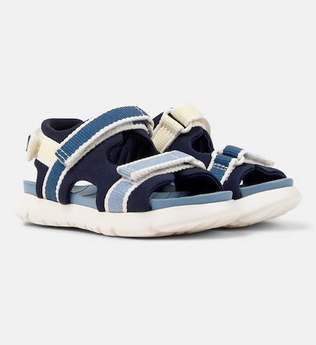 Sandales garçon ORUGA TWINS Blanc naturel+Bleu foncé 7 - vertbaudet enfant 
