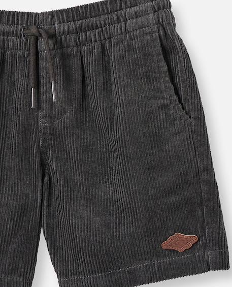 Short de bain volley surf cord enfant Noir délavé 3 - vertbaudet enfant 