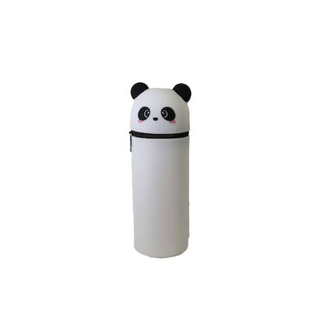 Trousse scolaire cylindrique panda - blanc - fille - 1 compartiment Blanc 1 - vertbaudet enfant 