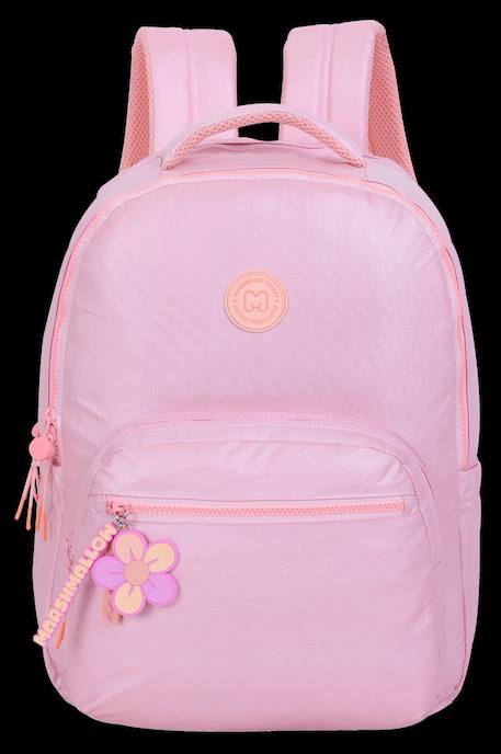 Marshmallow - sac à dos scolaire - compartiments platinum - rose irisé - fille Rose 1 - vertbaudet enfant 