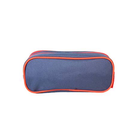 Phileas - trousse scolaire voiture - bleu/rouge - garçon - 2 compartiments zippé Bleu 4 - vertbaudet enfant 
